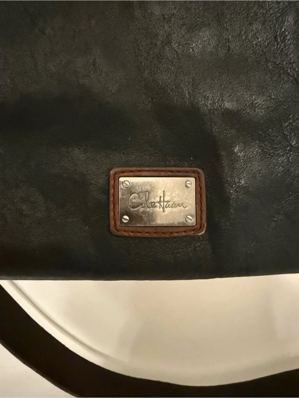 Cole Haan Vintage 15” Large Leather Messenger, Carry-on, Laptop, Shoulder Bag